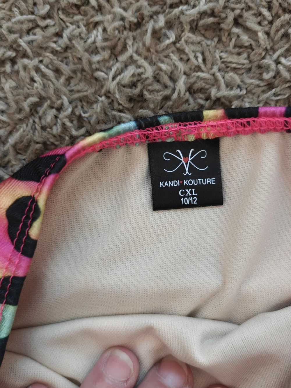 Kandi Kouture Rainbow Leopard Print Dance Briefs